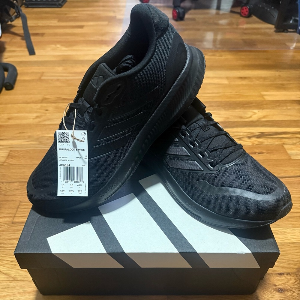 ADIDAS RUNFALCON 5 WIDE Black Sneakers